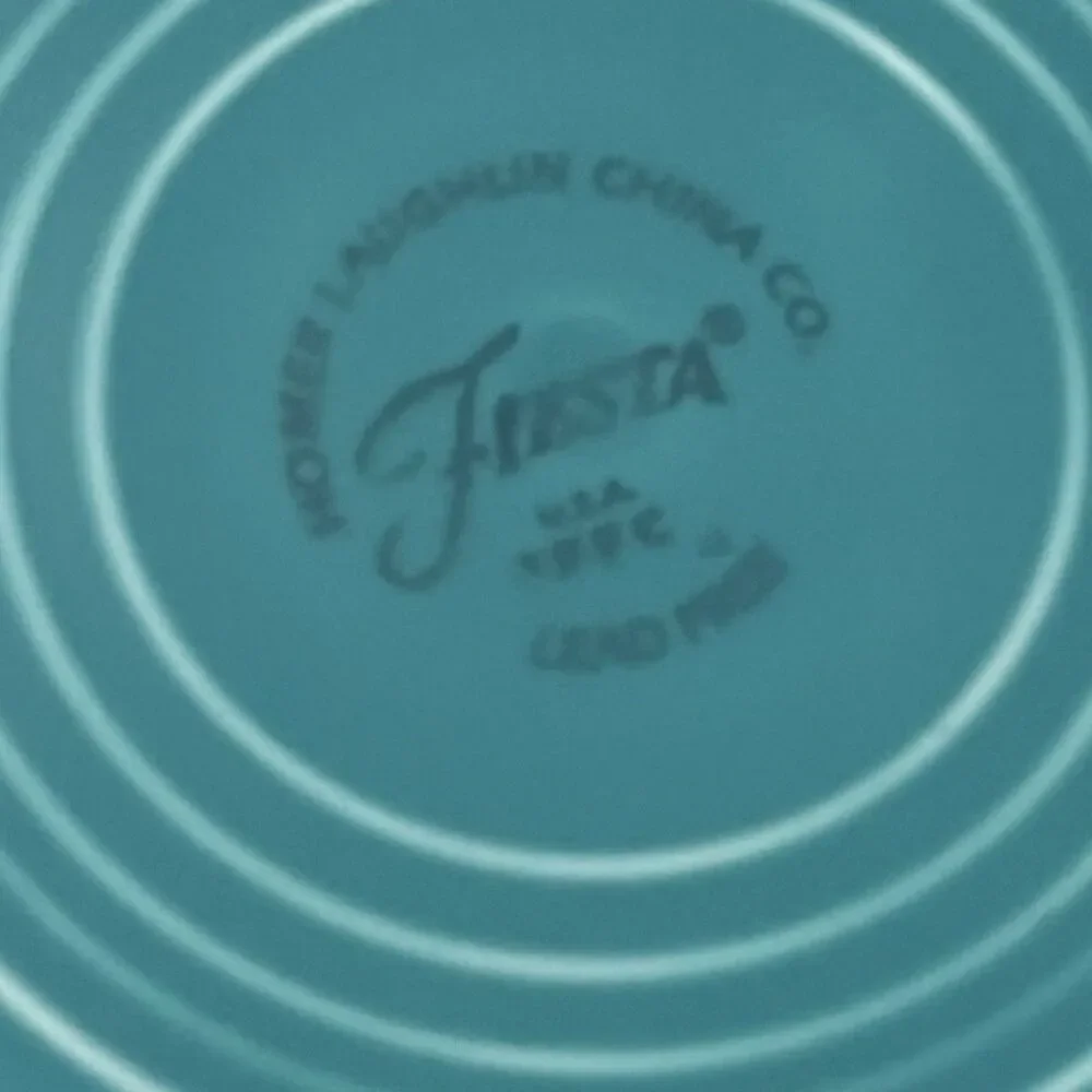 Fiesta Fiestaware Salad Plates Set of 2 Teal Blue 7” USA Dinnerware Vintage